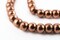 The Bead Chest Copper Round Sphere Beads 6mm, Full Strand of Quality Metal Spacers for DIY Jewelry Design